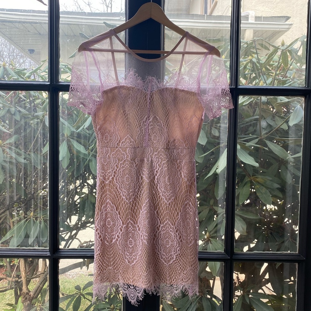 Lilac formal short dress